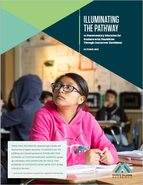 Cover image for Illuminating the Pathway to Postsecondary Education for Students with Disabilities Through Concurrent Enrollment in Colorado